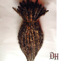 50 Brown Blend Extenders for Dreads Dreadlocks Hair Extensions