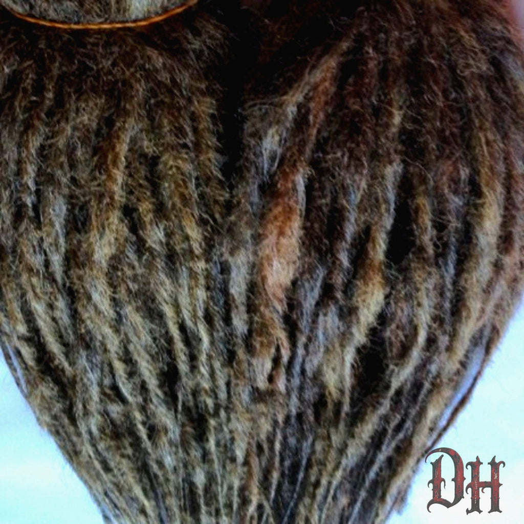50 DE Double Ended Brown Knotty Synthetic Dreads Dreadlocks Hair Extensions