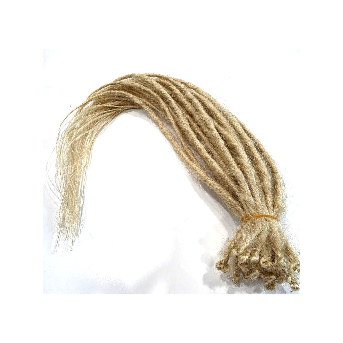 30 SE Single Ended Platinum Blonde Dread Dreadlock Hair Extensions Long Ends