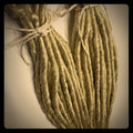 50 SE Single Ended Platinum Blonde Dreads Dreadlock Hair Extensions