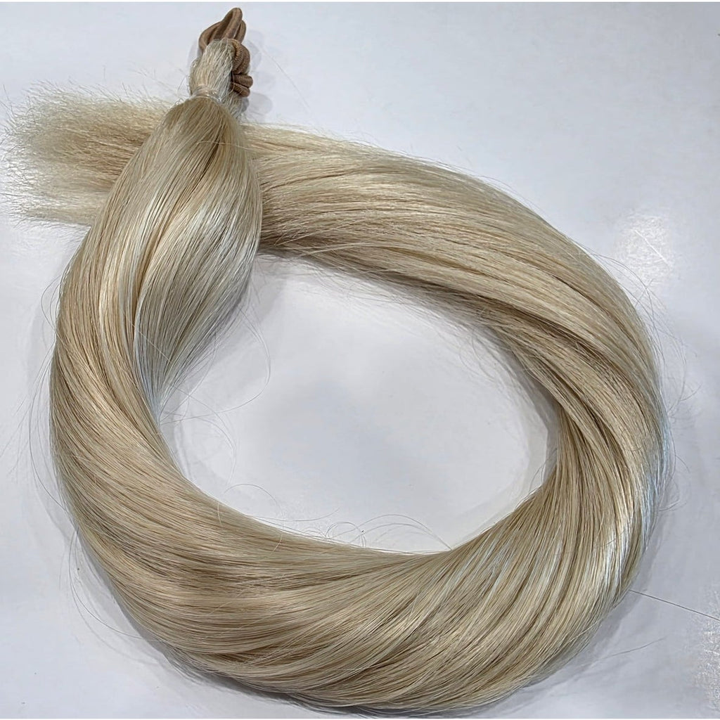 613 platinum blonde ponytail extension 24 inch straight synthetic hair fall
