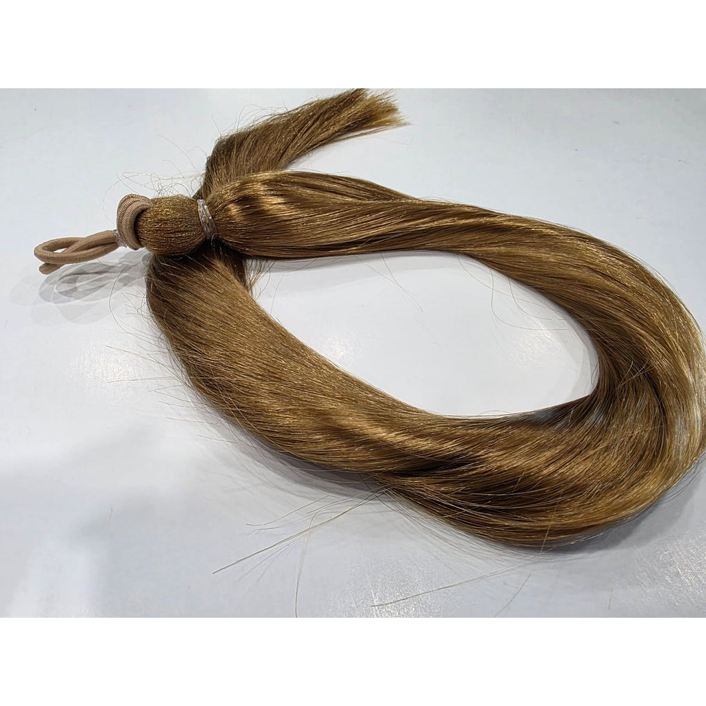 Dark golden blonde ponytail extension 24 inch, color 27 strawberry blonde hair fall