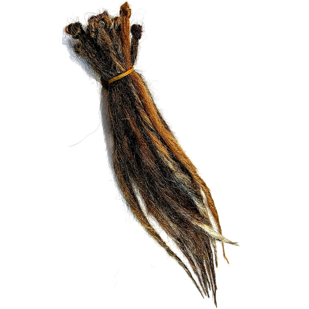 10 SE Single Ended Brown Blonde Natural Style Dreads Dreadlocks Hair Extensions