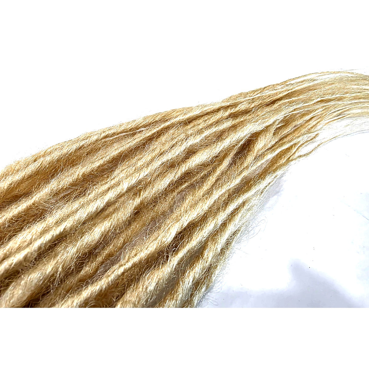 30 SE Single Ended Platinum Blonde Dread Dreadlock Hair Extensions Long Ends