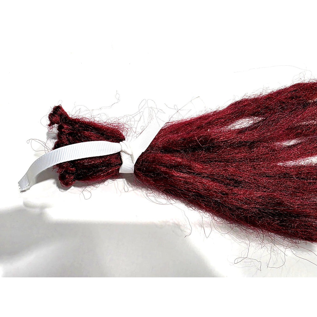 8 SE Single Ended Burgundy Red Dreads Dreadlocks Hair Extensions Handmade