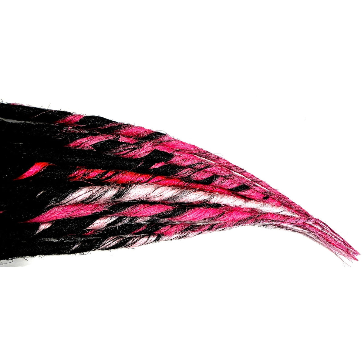 15 SE Single Ended Black and Pink Ombre Dreads Dreadlock Hair Extensions
