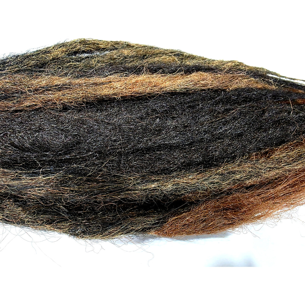 50 SE Single Ended Synthetic Dreads Brown Auburn Blonde Knotty Natural Style