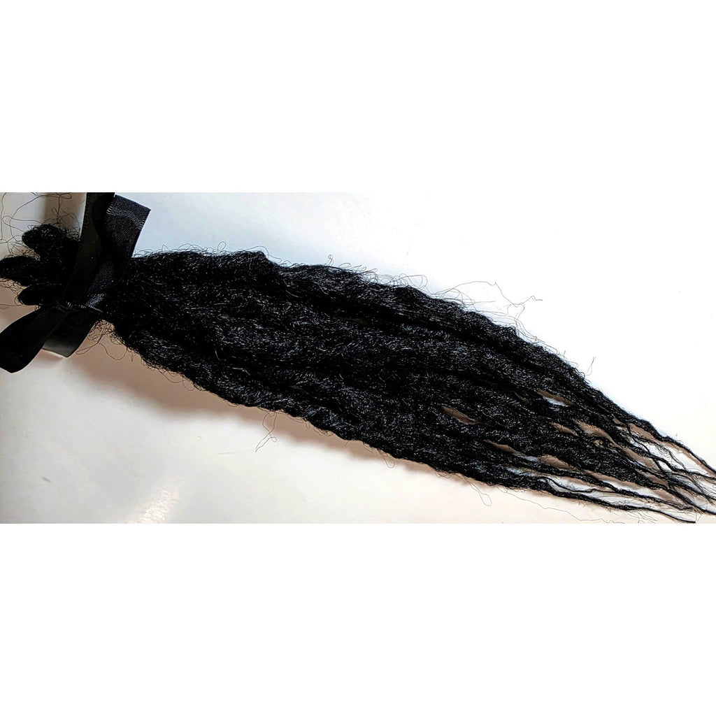 10 SE Single Ended Natural Black Synthetic Dreads Dreadlocks Hair Extensions