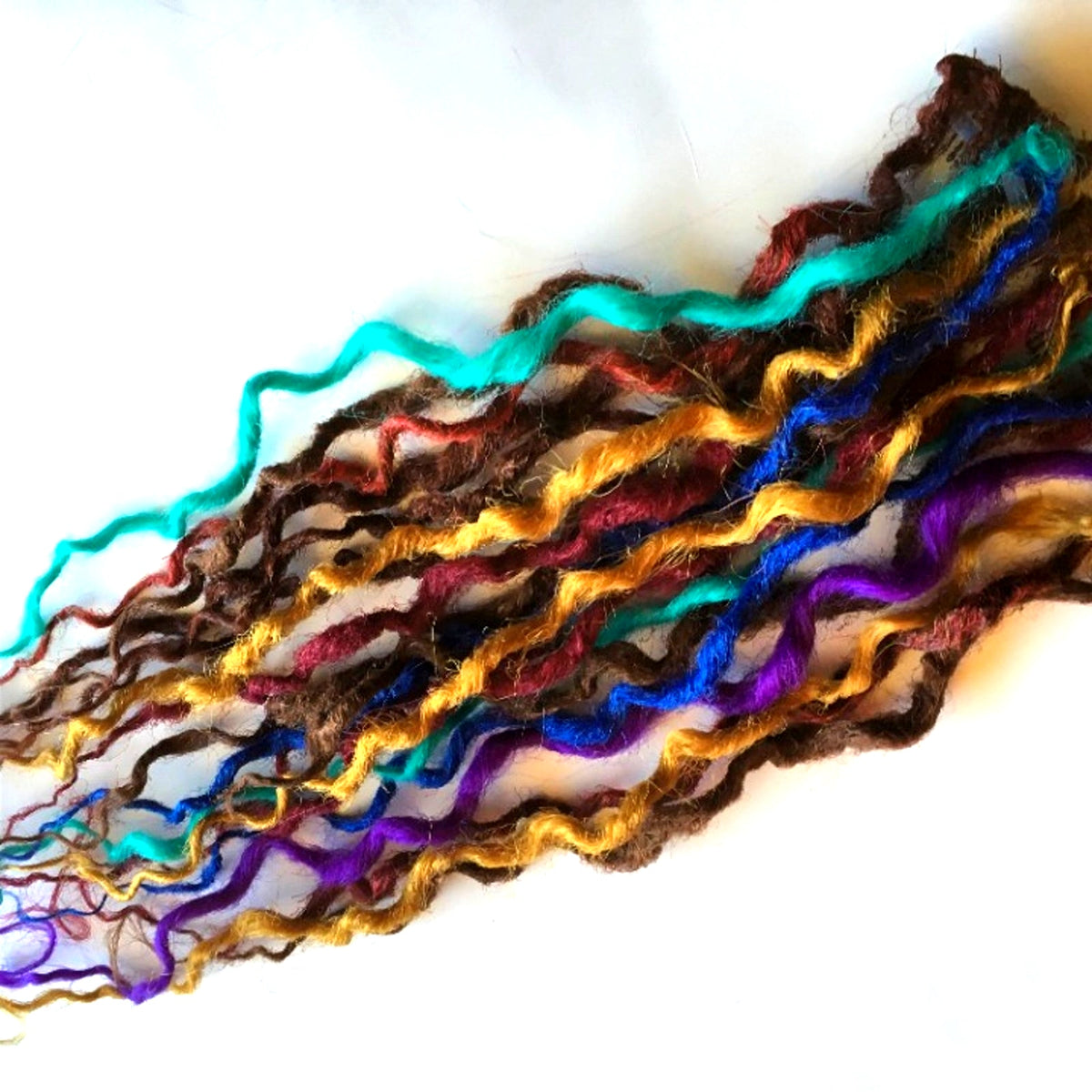25 SE Single Ended Micro Thin Wavy Dreads Dreadlocks Hair Extensions Multi Color
