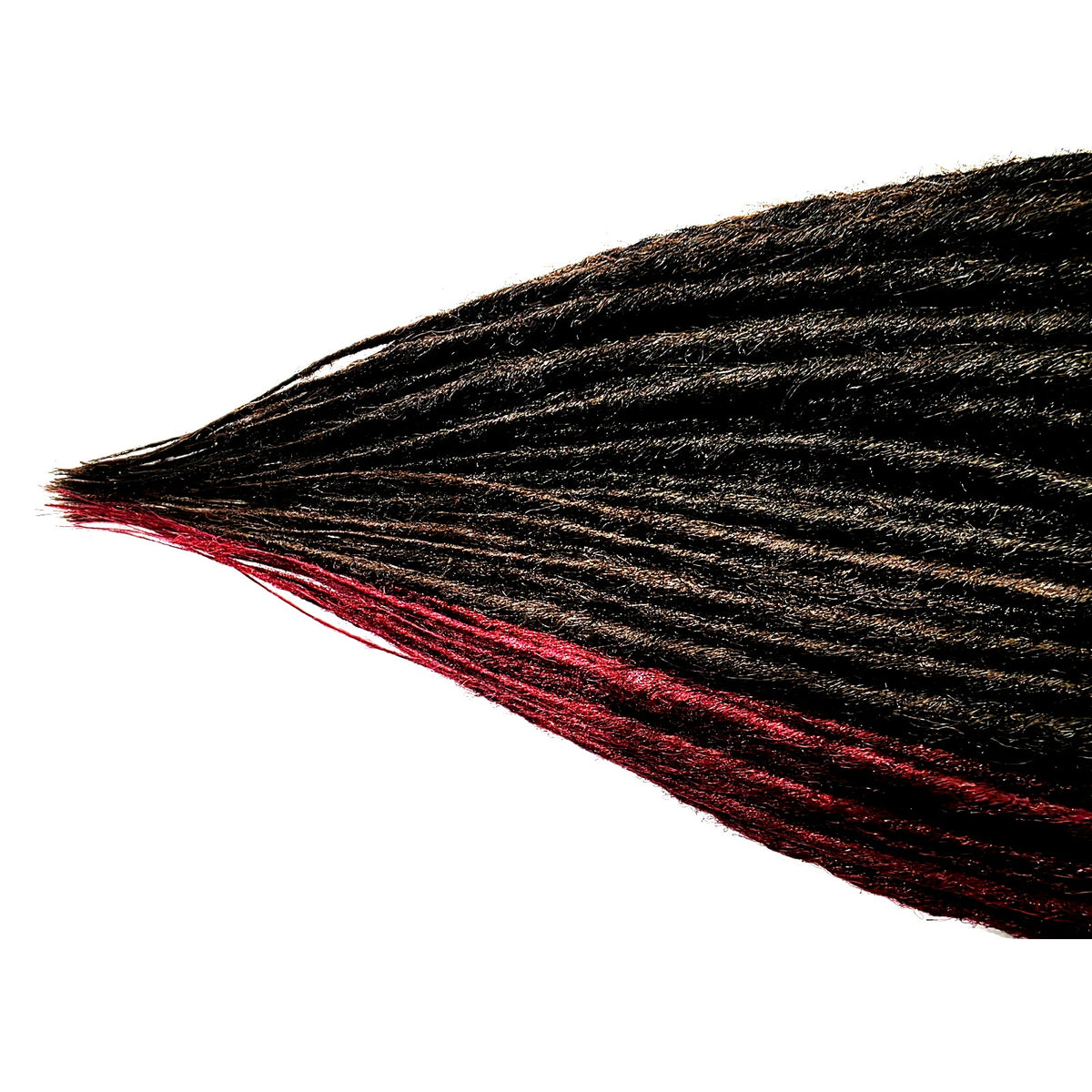 50 SE Single Ended Black Brown Burgundy Red Dreads Dreadlock Hair