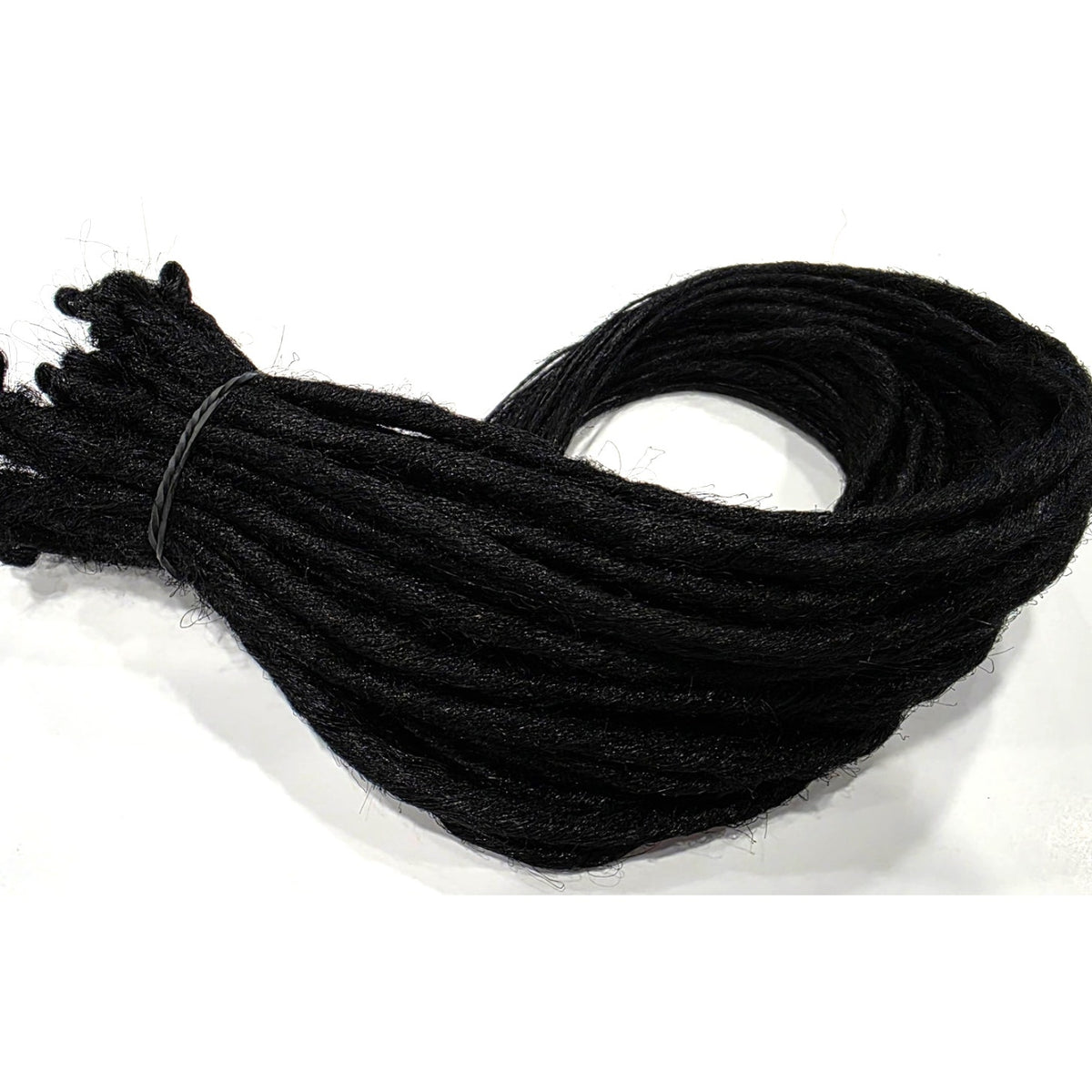 50 SE Single Ended Black #1 Synthetic Dreads Dreadlock Hair Extensions