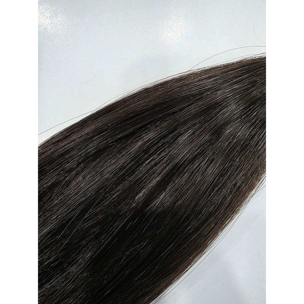 Dark brown ponytail extension 24 inch, color 4 straight synthetic hair pony fall