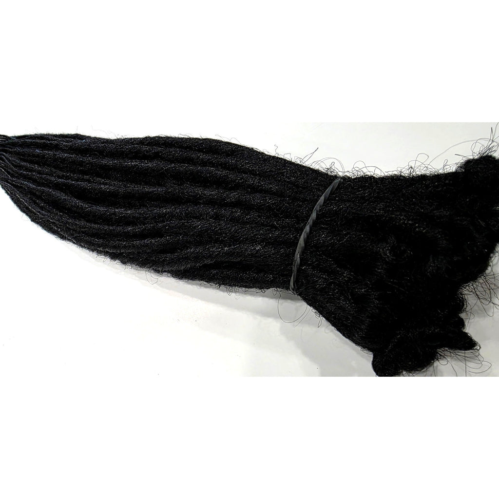 50 SE Single Ended Black #1 Synthetic Dreads Dreadlock Hair Extensions