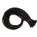 10 SE Single Ended Dark Black Brown Synthetic Dreads Dreadlock Hair Extensions