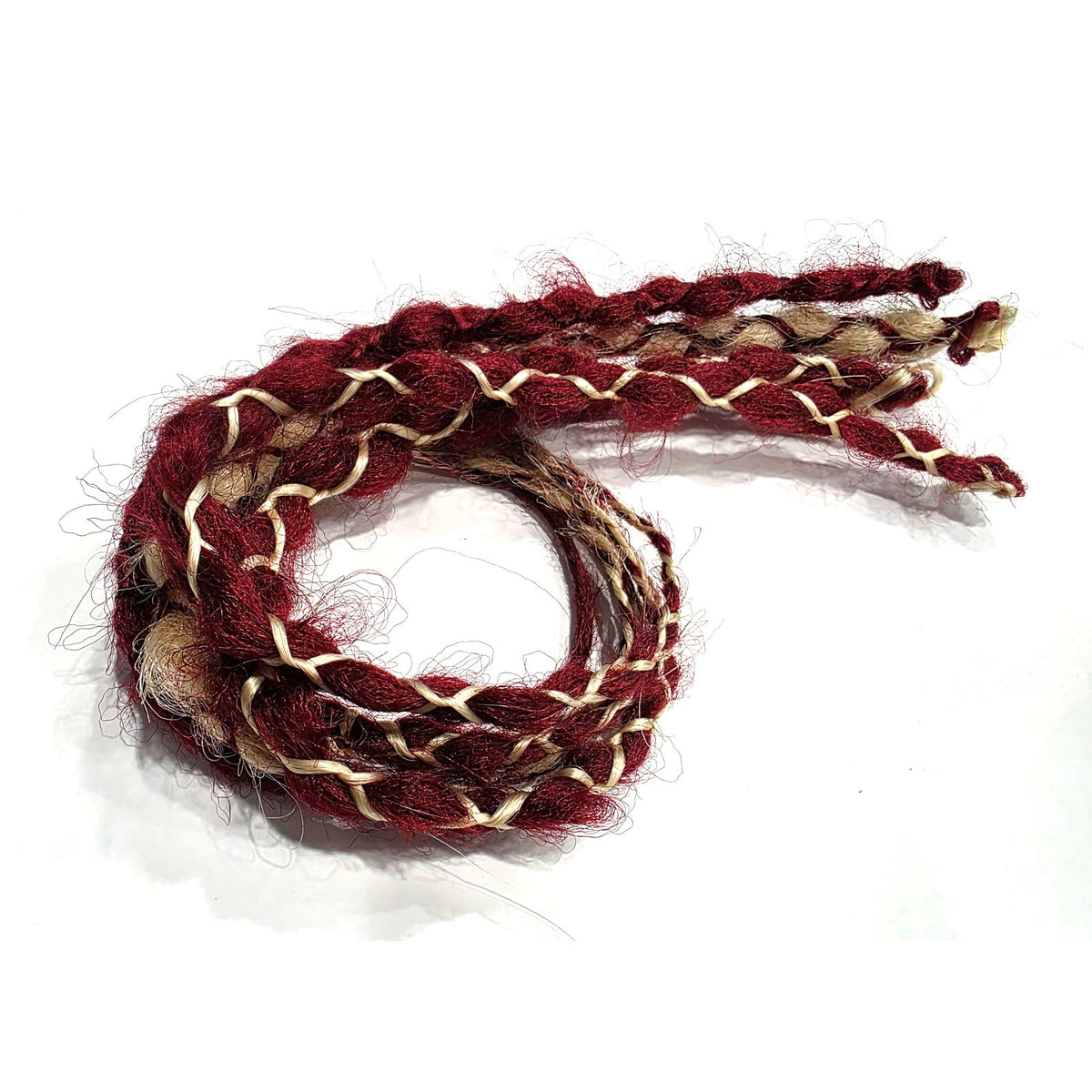 6 SE Single Ended Synthetic Dreads Dreadlocks Hair Extensions Wrap Braids Red