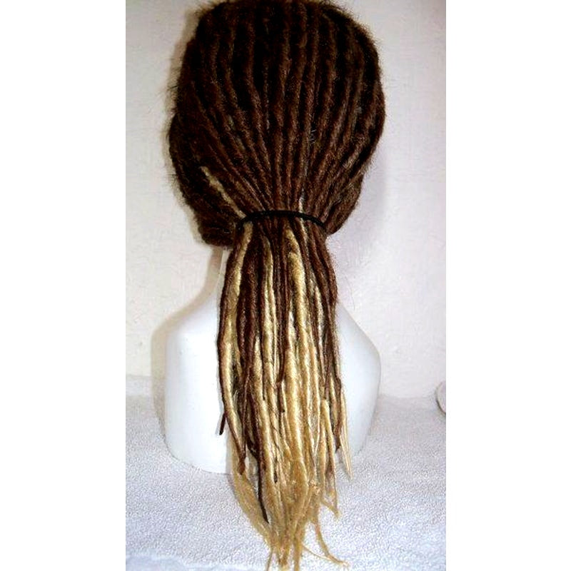 Full Wig Dreads Dreadlocks Hair Extensions Brown Blonde Ombre