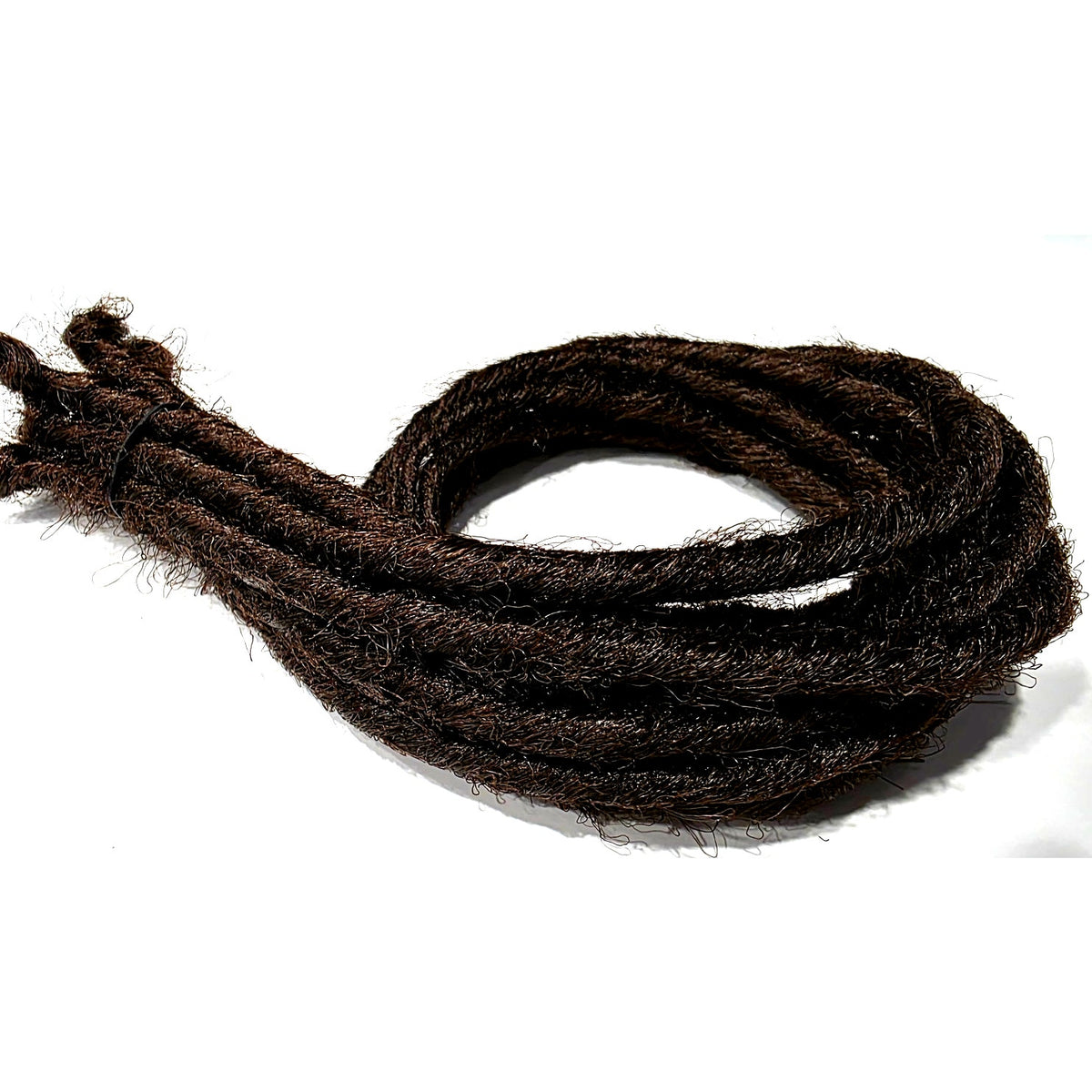 10 SE Single Ended Dark Brown Synthetic Dreads Dreadlock Hair Extensions
