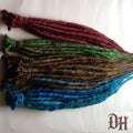 70 Brown Green Blue Burgundy Dreads Dreadlocks Hair Extensions