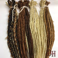 70 SE Single Ended Brown Blonde Mix Dreads Dreadlocks Hair Extensions
