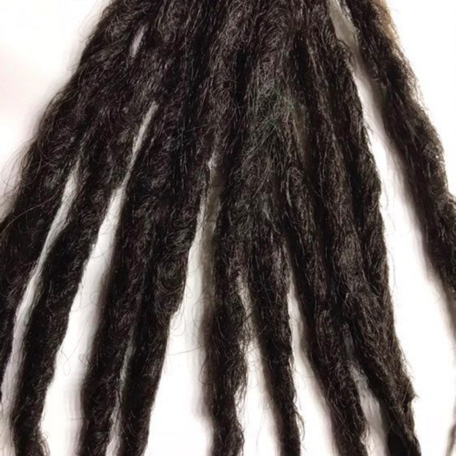 10 SE Single Ended Knotty Dark Brown Dreads Dreadlock Hair Extensions