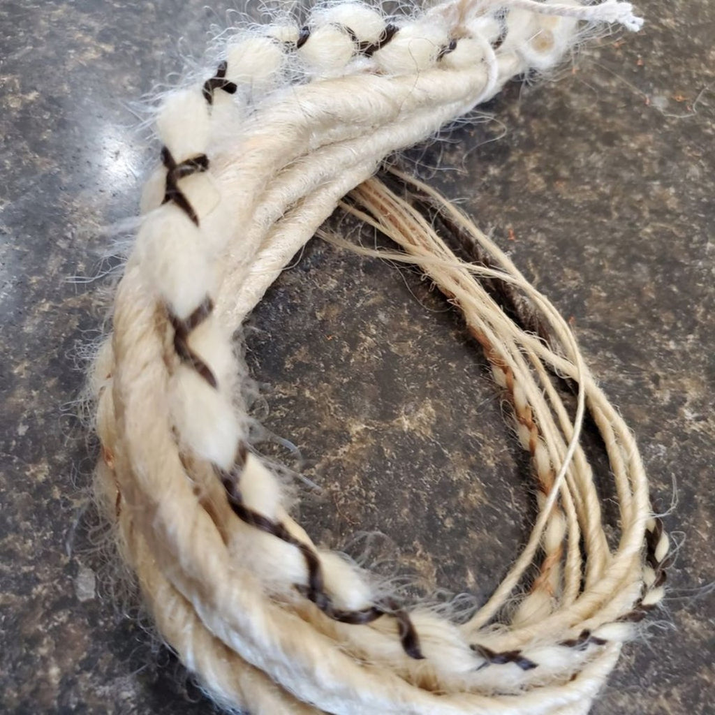 10 SE Single Ended Blonde Dreads Dreadlocks Braids Hair Extensions