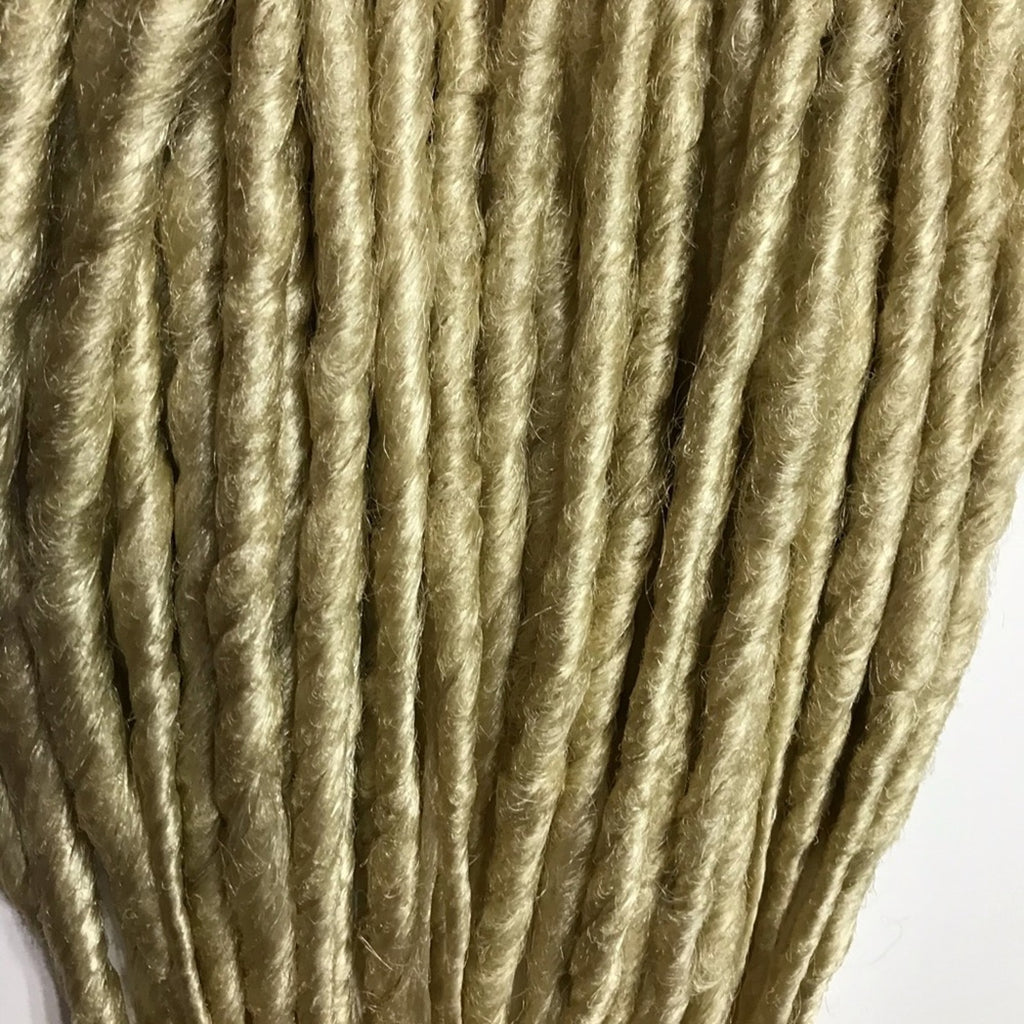 50 SE Single Ended Platinum Blonde Dreads Dreadlock Hair Extensions