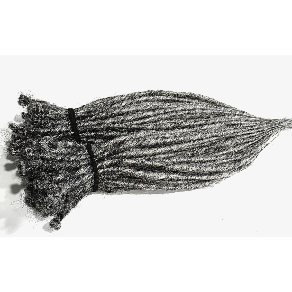 80 SE Single Ended Synthetic Grey Gray Silver Dreads Dreadlocks Hair Extensions