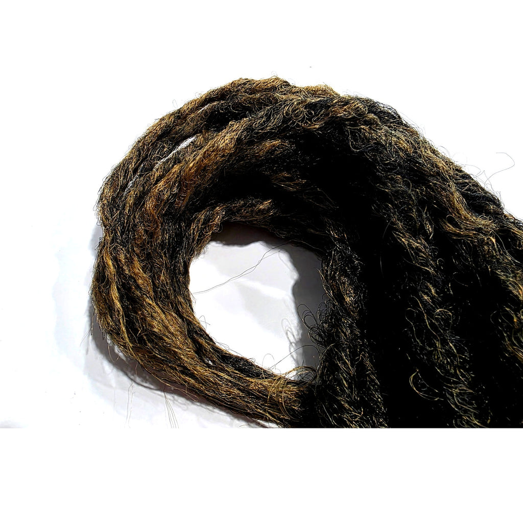 15 SE Single Ended Synthetic Dreads Dreadlocks Hair Extensions Dark Brown Ombre