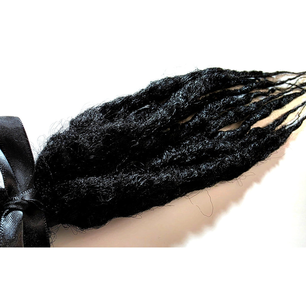 10 SE Single Ended Natural Black Synthetic Dreads Dreadlocks Hair Extensions