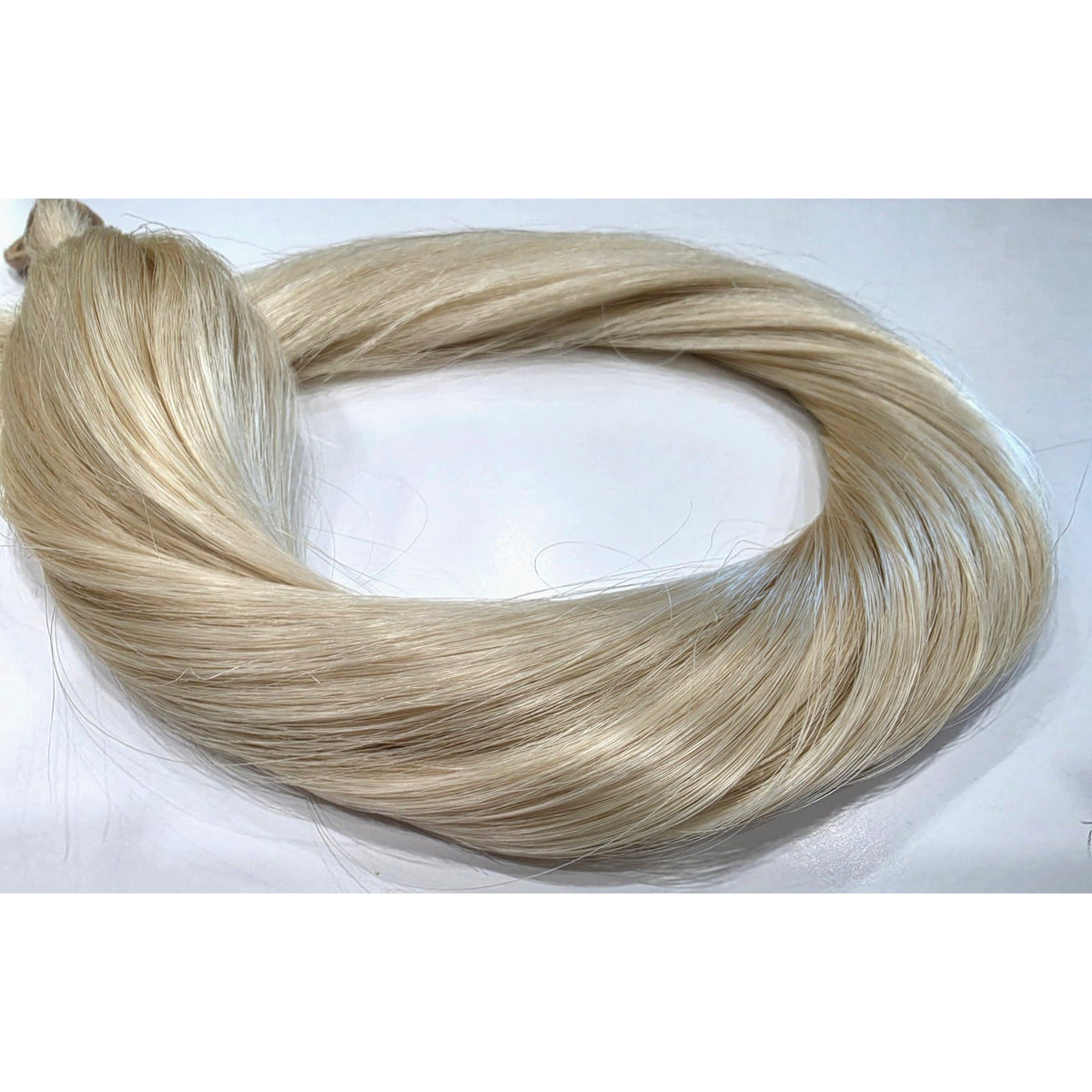 613 platinum blonde ponytail extension 24 inch straight synthetic hair fall