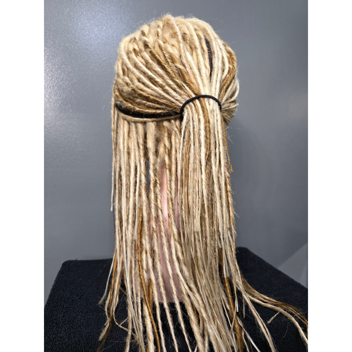 Full Cap Dreadlock Dread Wig Blonde Mix Light and Dark Synthetic Handmade 22 in