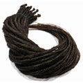 40 SE Single Ended Dark Brown Synthetic Dreads Dreadlock Hair Extensions