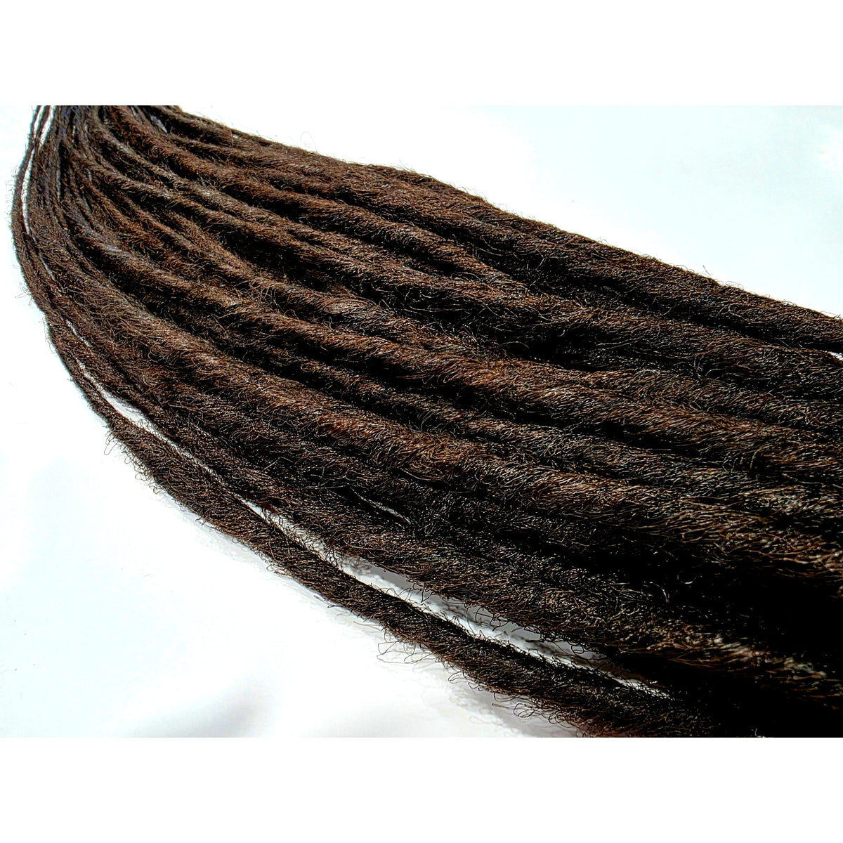 40 SE Single Ended Dark Brown Synthetic Dreads Dreadlock Hair Extensions