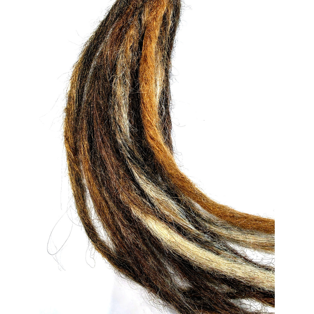 10 SE Single Ended Brown Blonde Natural Style Dreads Dreadlocks Hair Extensions