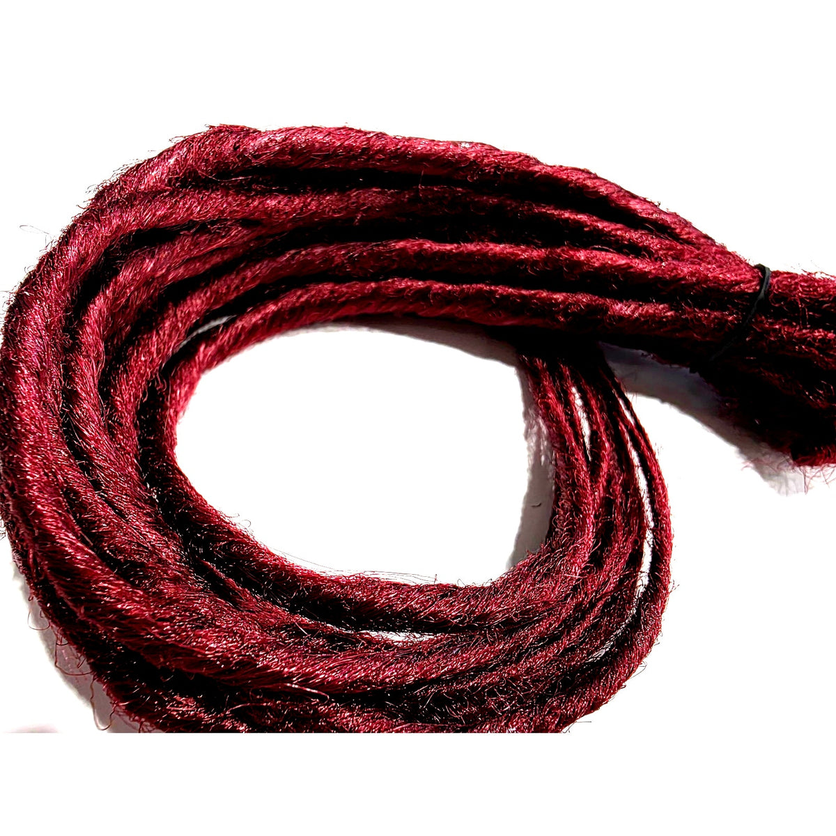 10 SE Single Ended Burgundy Red Synthetic Dreads Dreadlock Hair Extensions