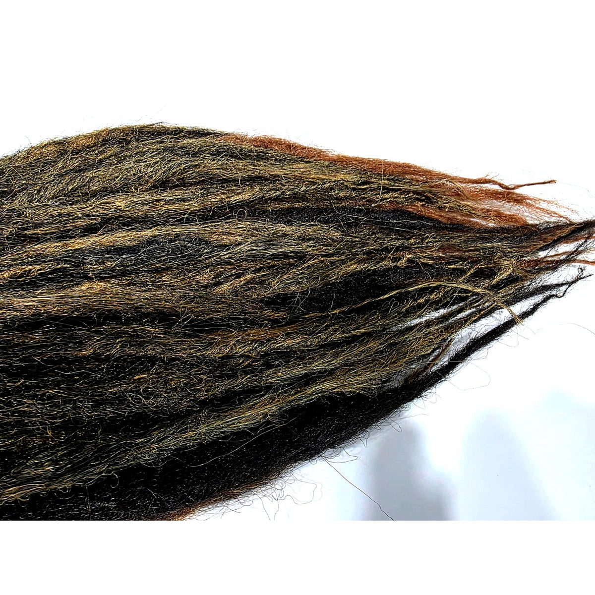 50 SE Single Ended Synthetic Dreads Brown Auburn Blonde Knotty Natural Style