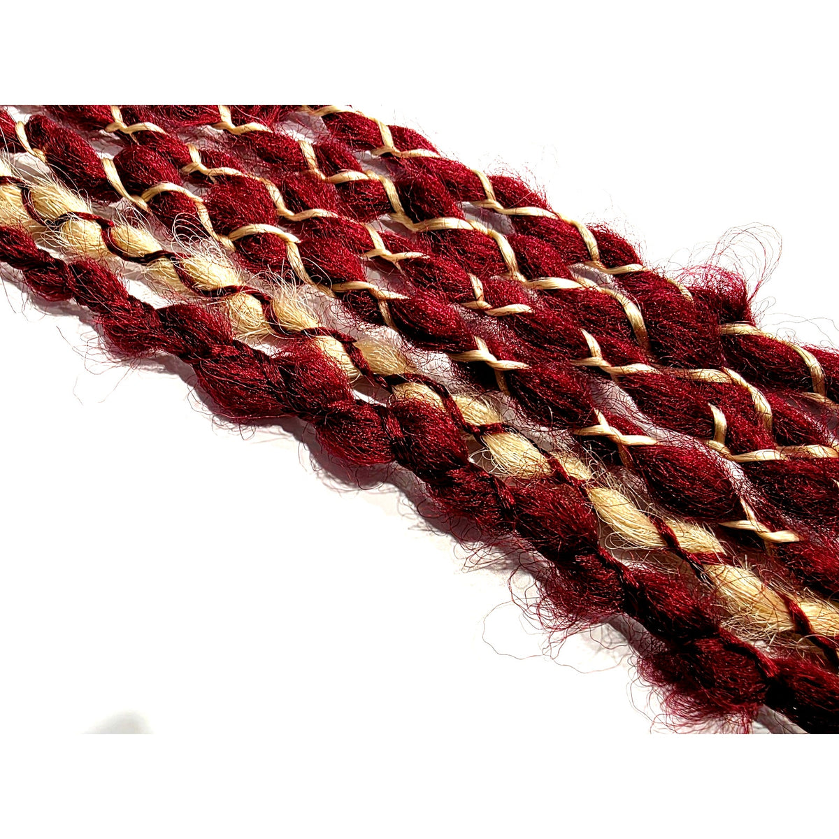 6 SE Single Ended Synthetic Dreads Dreadlocks Hair Extensions Wrap Braids Red