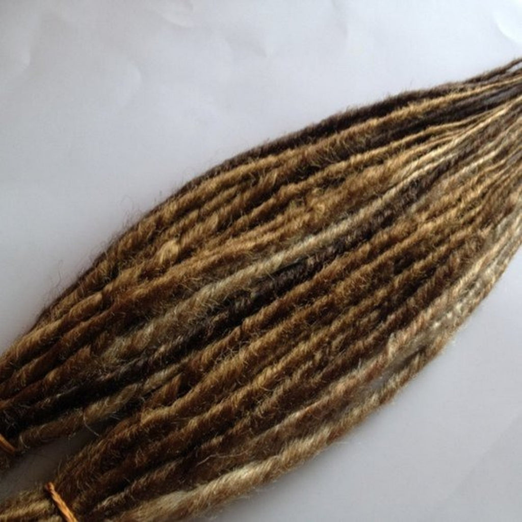 40 SE Single Ended Brown Blonde Auburn Dread Dreadlocks