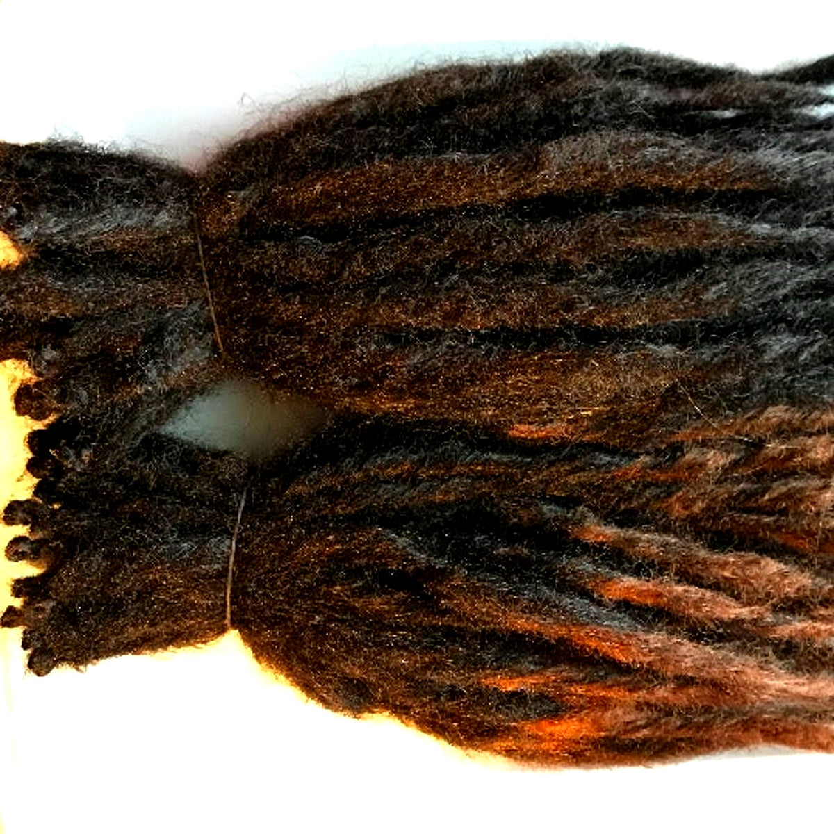 50 SE Single Ended Knotty Dreads Dreadlocks Hair Extensions Brown Auburn Blonde