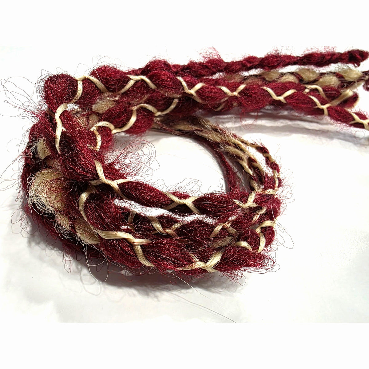 6 SE Single Ended Synthetic Dreads Dreadlocks Hair Extensions Wrap Braids Red