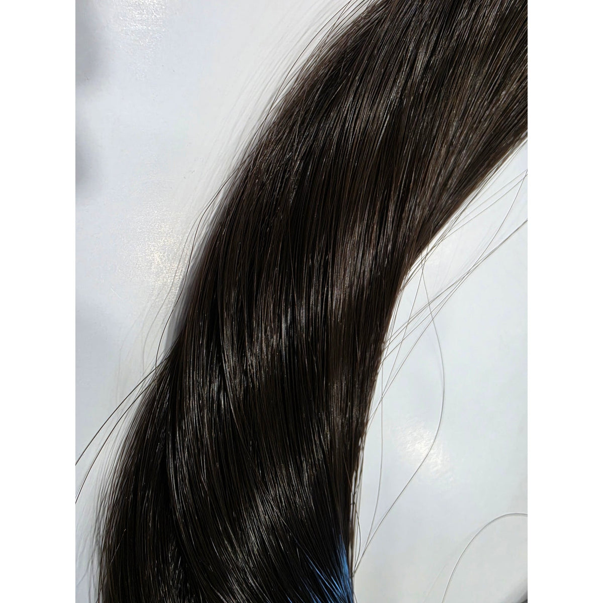 Dark brown ponytail extension 24 inch, color 4 straight synthetic hair pony fall