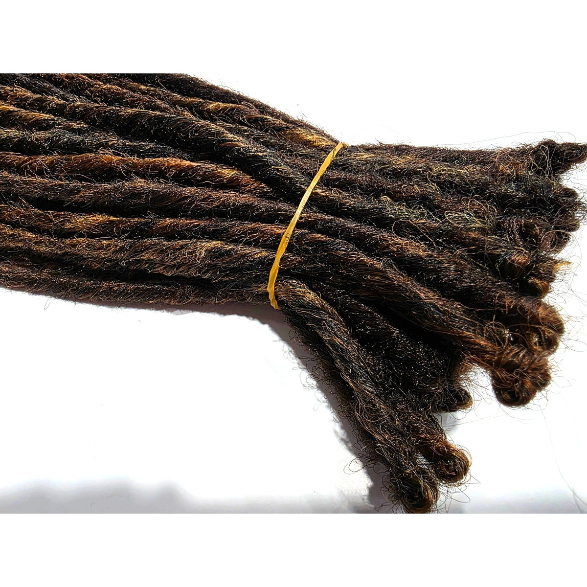 45 SE Single Ended Mix Dreads Dreadlocks Hair Extensions Brown Auburn