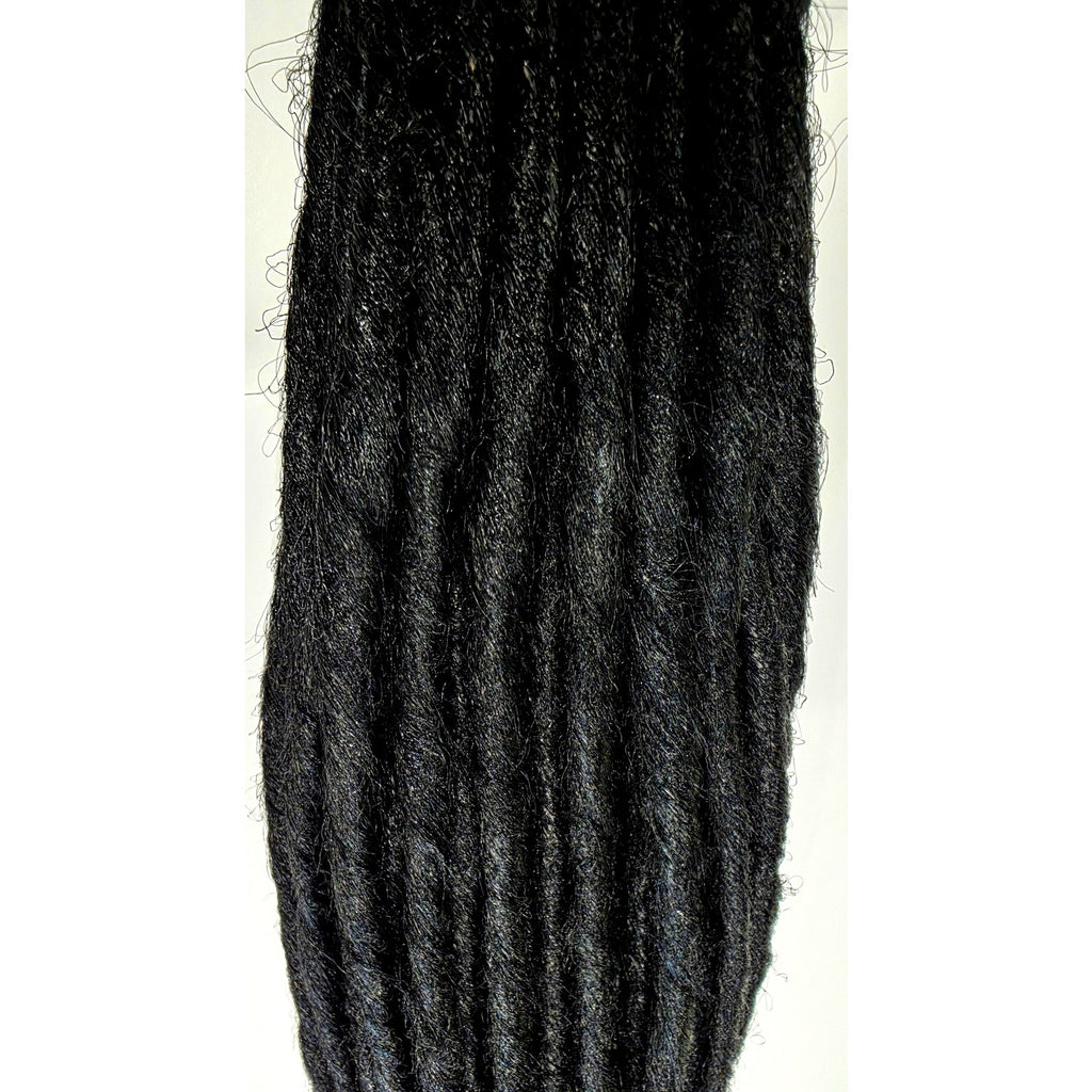 50 SE Single Ended Black #1 Synthetic Dreads Dreadlock Hair Extensions