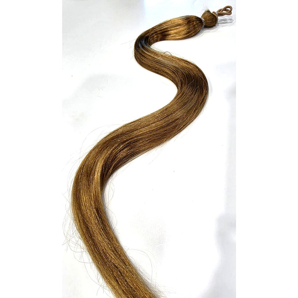 Dark golden blonde ponytail extension 24 inch, color 27 strawberry blonde hair fall