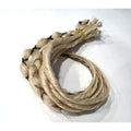 10 SE Single Ended Light Blonde Dreads Dreadlock Hair Extensions With Accents
