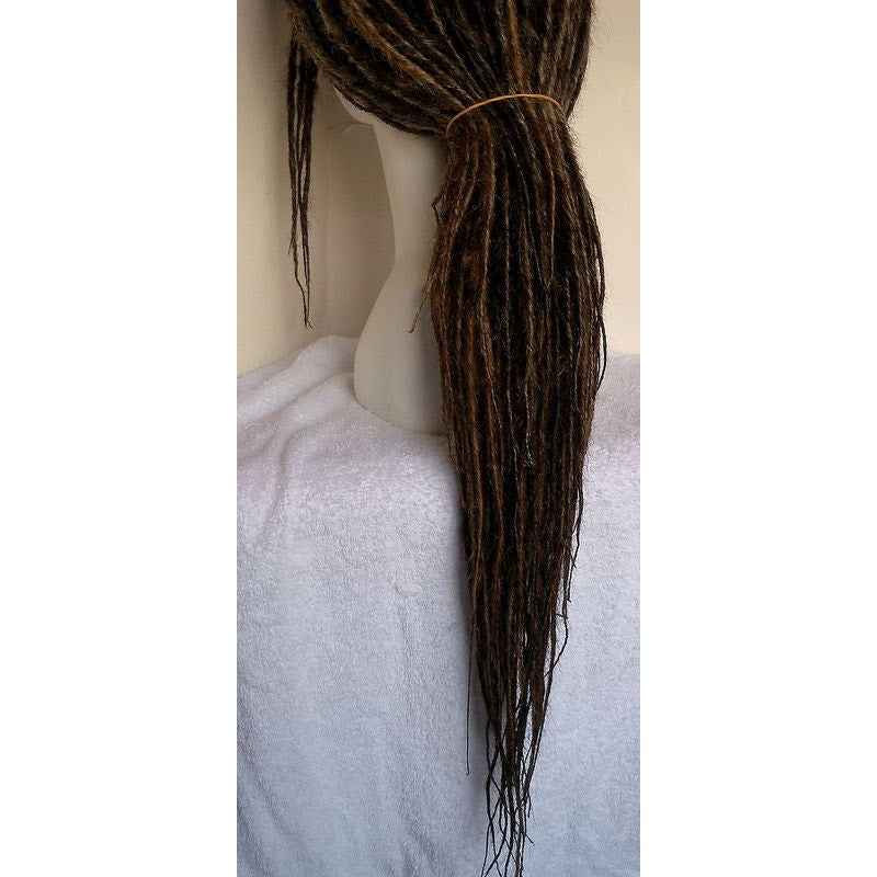 Full Dread Dreadlock Wig HANDMADE Brown Auburn Blonde Extra Long Full Cap
