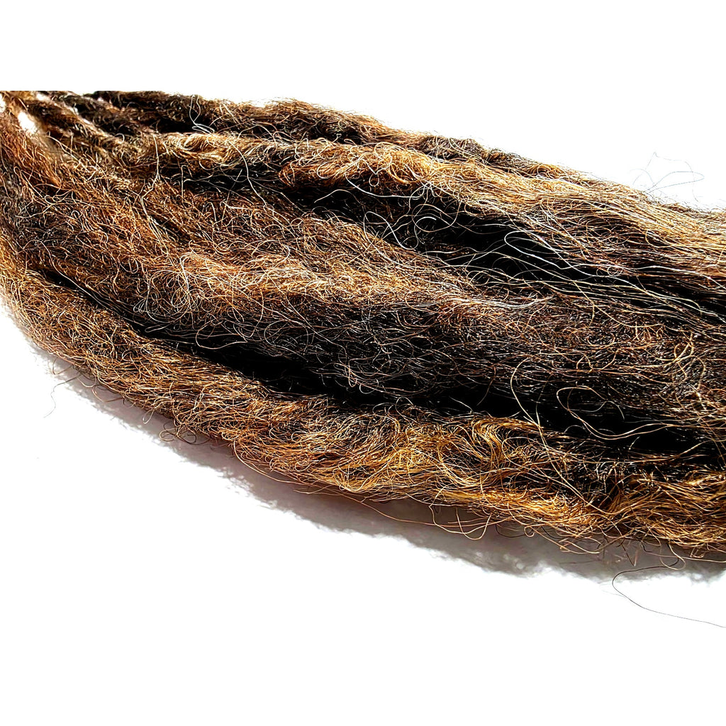 10 SE Single Ended Thick Knotty Brown Blend Dreads Dreadlock Hair Extensions