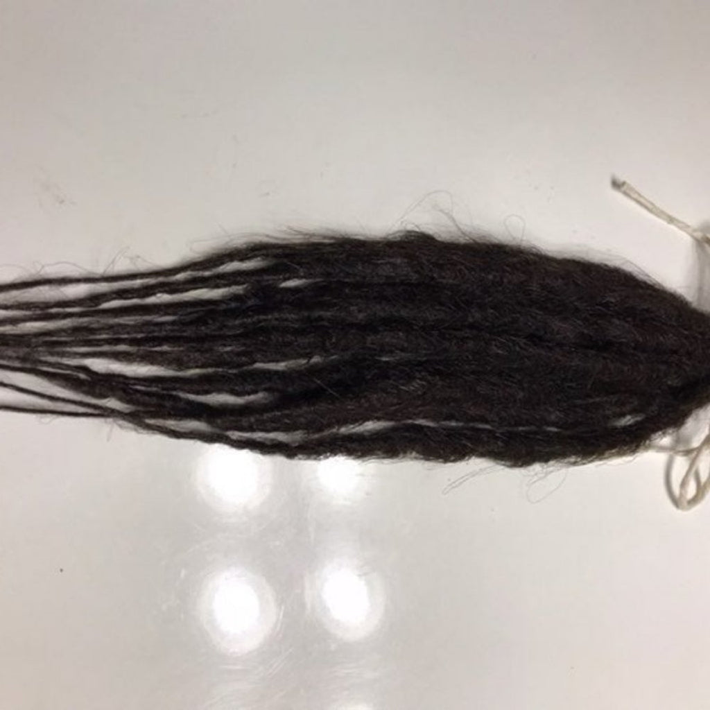 10 SE Single Ended Knotty Dark Brown Dreads Dreadlock Hair Extensions