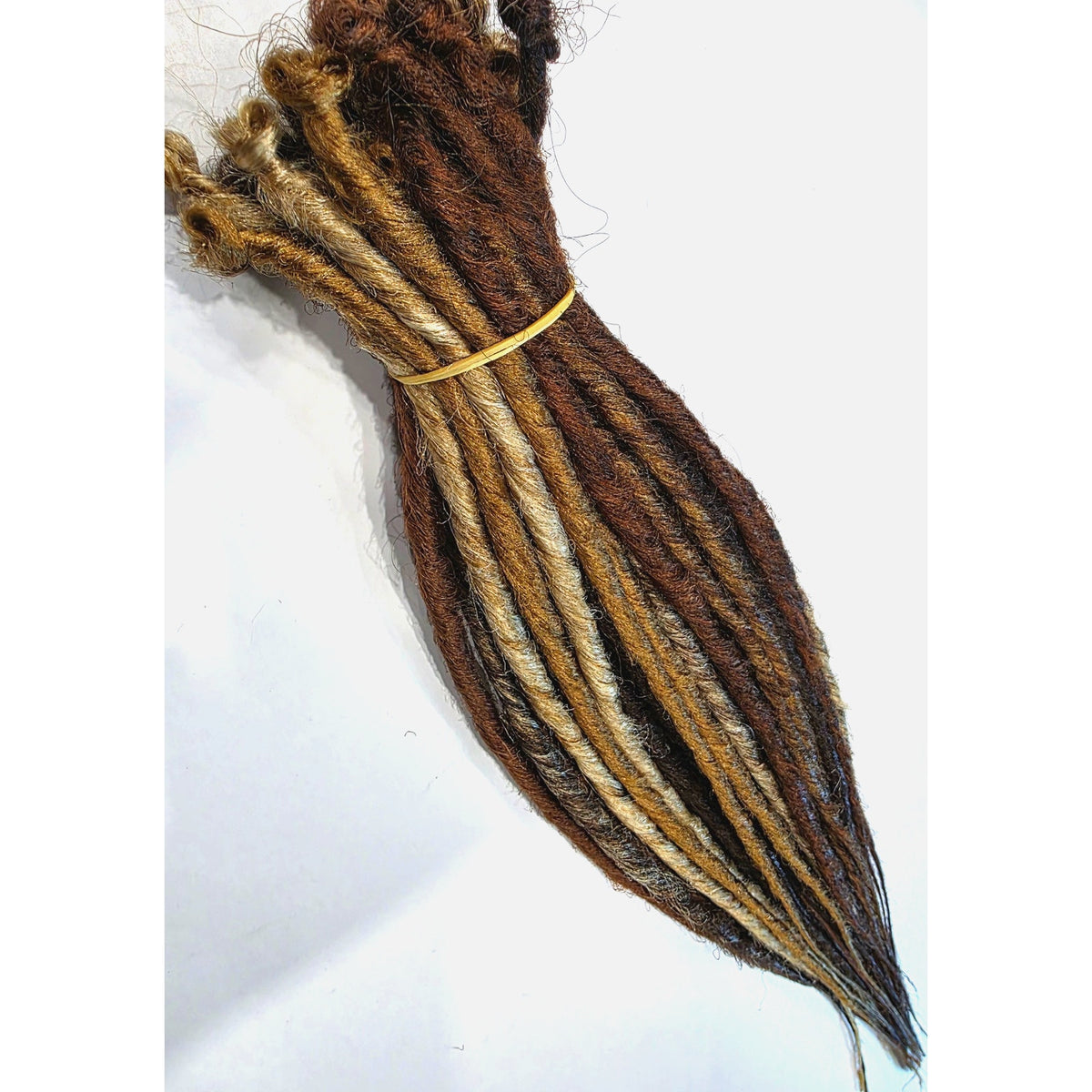 35 SE Single Ended Mix Dreads Dreadlocks Hair Extensions Brown Blonde Auburn