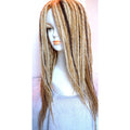 Full Cap Wig Dread Dreadlock Light Medium and Dark Blonde w/accents Handmade